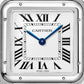 Panthère de Cartier Large 42mm x 31mm Steel Blue Crown Silvered Dial Steel Bracelet Quartz Watch