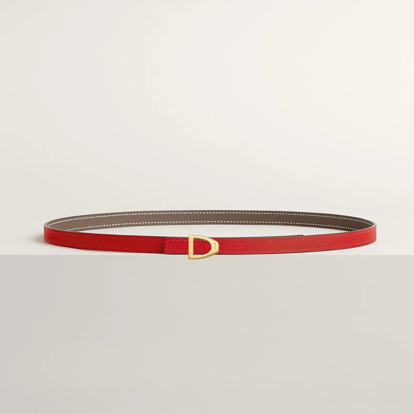Cavaliere Belt Buckle & Reversible Leather Strap 13 MM