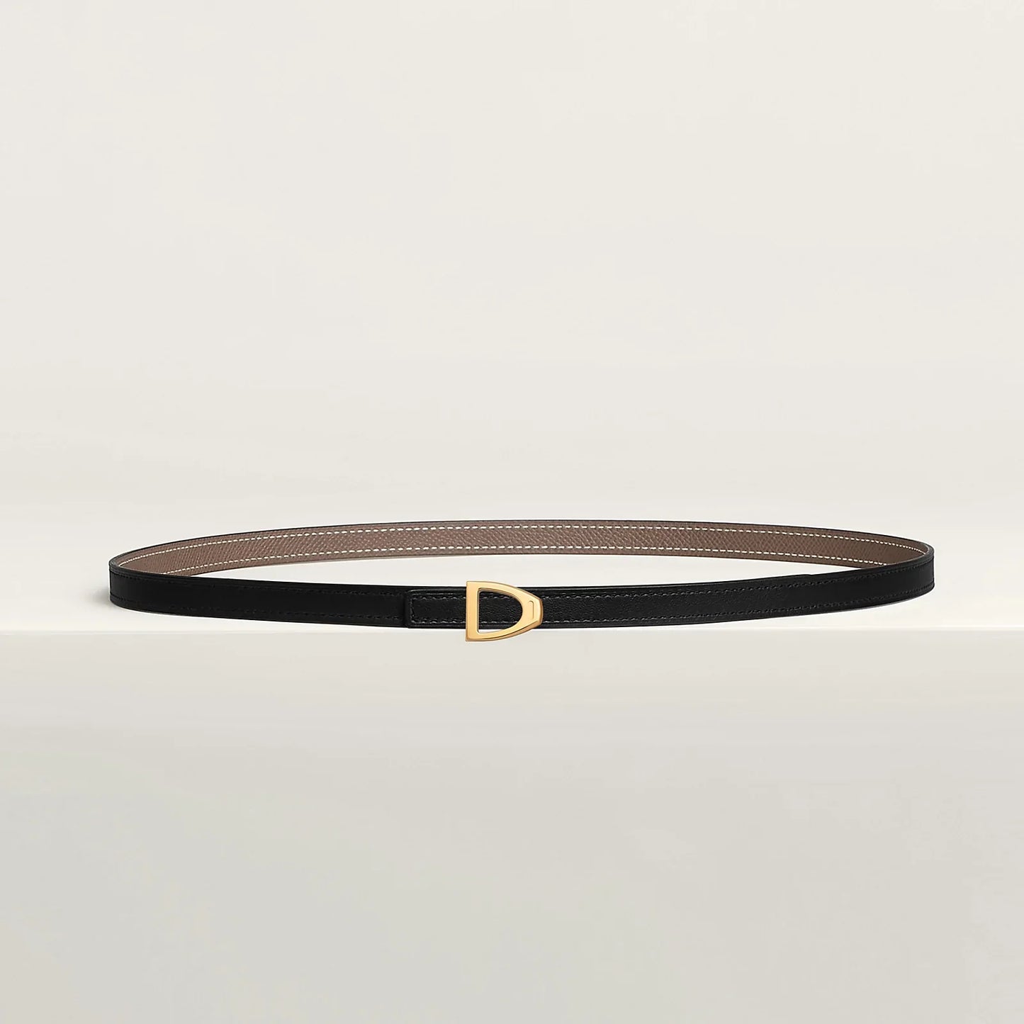 Cavaliere Belt Buckle & Reversible Leather Strap 13 MM