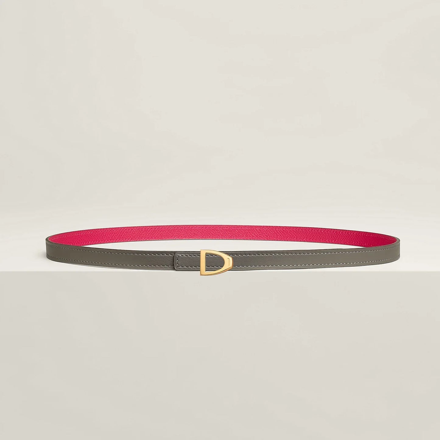 Cavaliere Belt Buckle & Reversible Leather Strap 13 MM