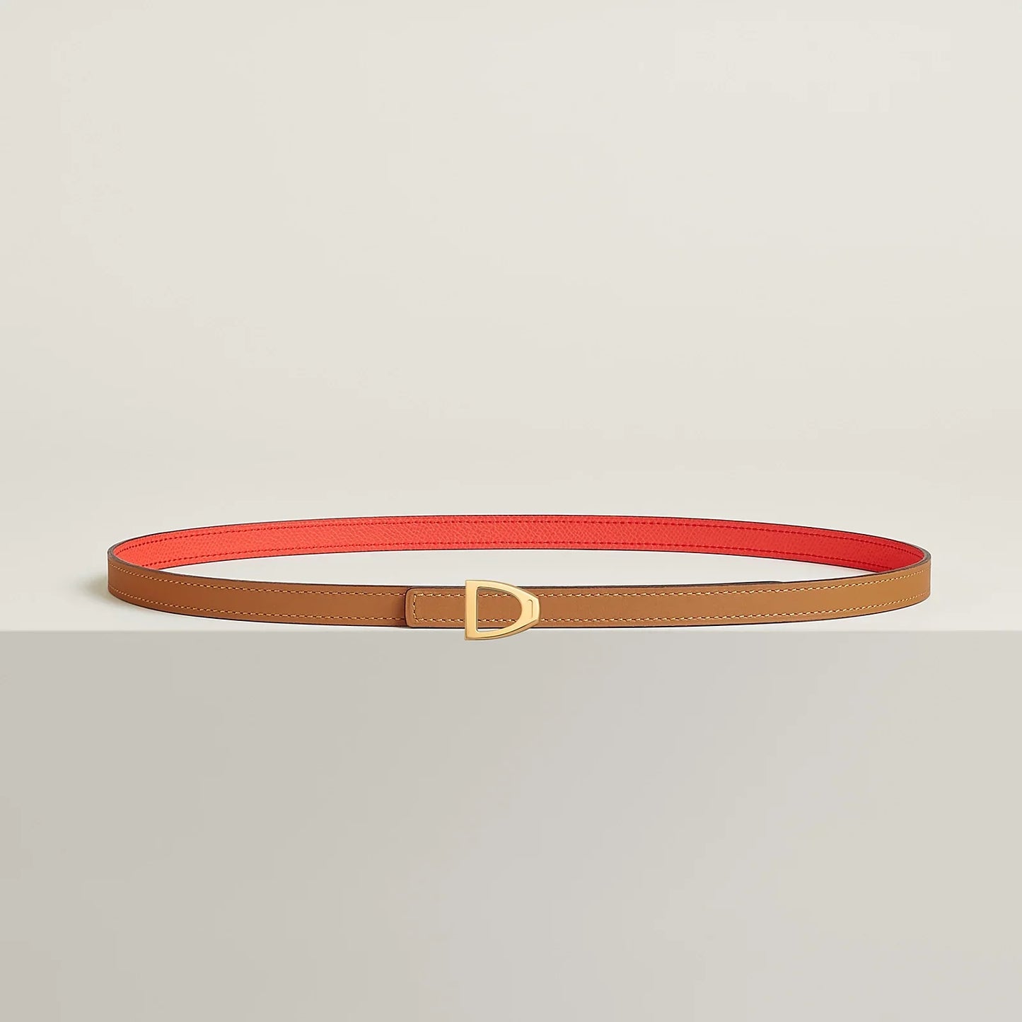 Cavaliere Belt Buckle & Reversible Leather Strap 13 MM