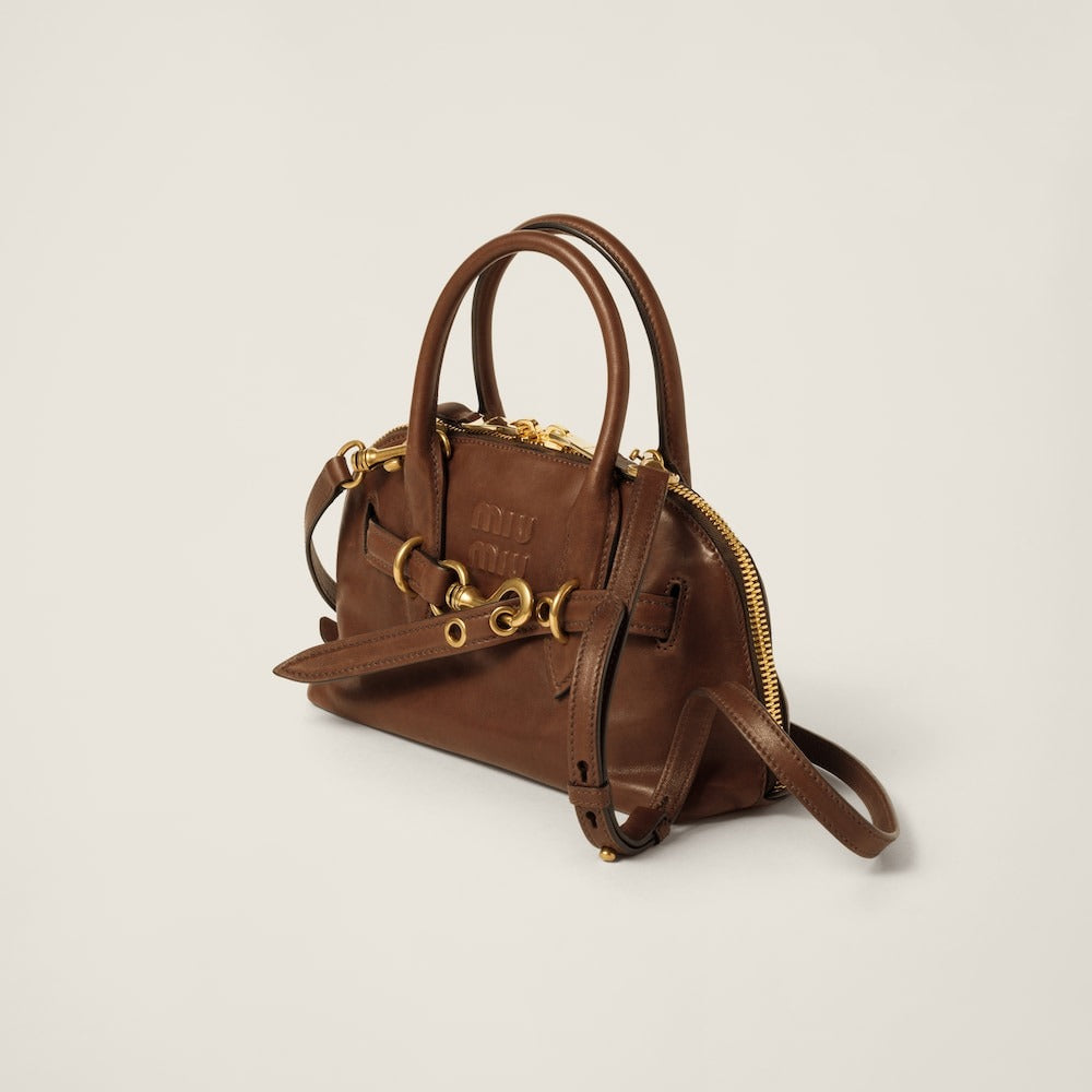 Miu Miu Aventure Nappa Leather Top-Handle Bag