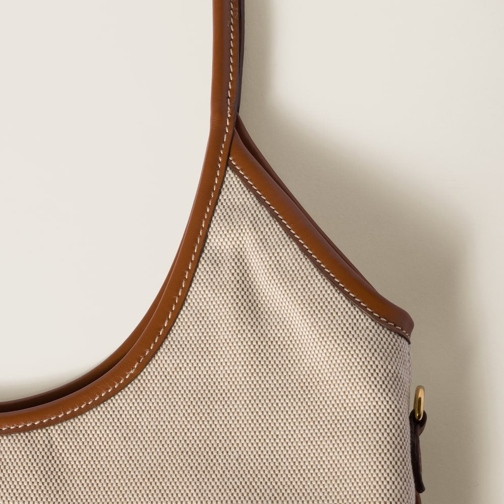 Miu Miu IVY Canvas And Leather Bag