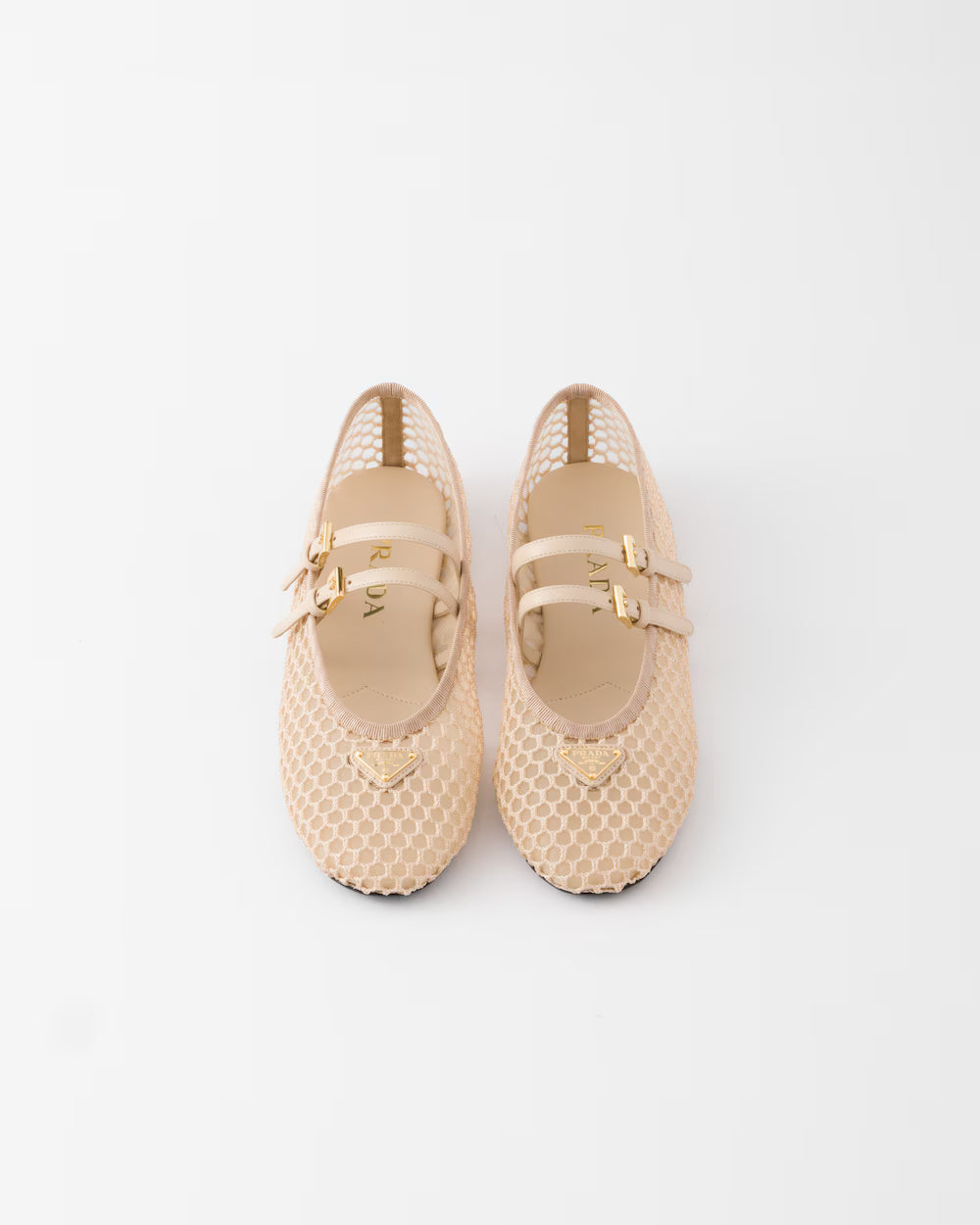 Mesh Fabric Ballerinas
