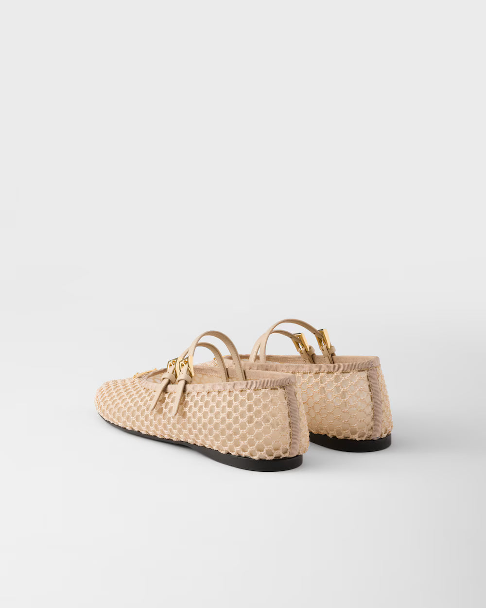 Mesh Fabric Ballerinas
