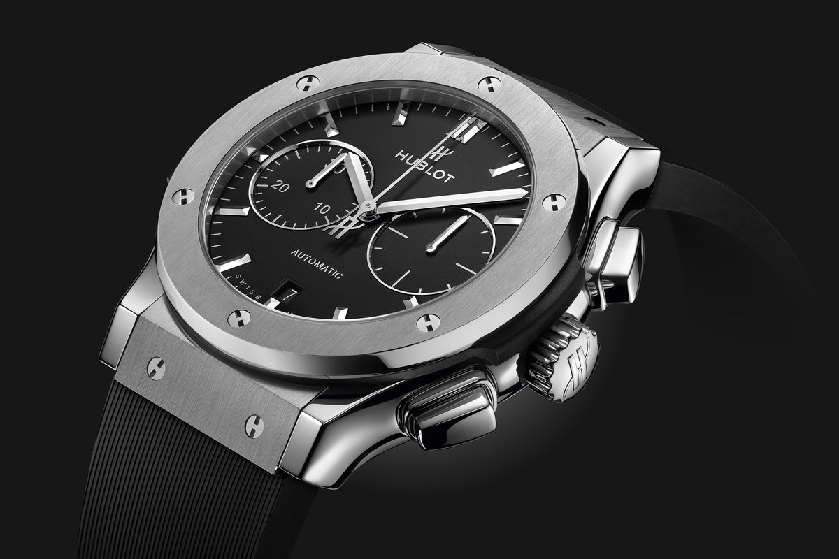 Classic Fusion Chronograph Titanium on Rubber Watch