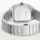Santos de Cartier Medium 35.1mm Steel Blue Dial Steel Bracelet Self-Winding Watch