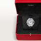 Ballon Bleu 33mm Steel Automatic Silver Guilloché Dial Alligator Strap Watch
