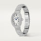 Baignoire Mini 18K White Gold Diamond Silvered Dial White Gold Bracelet Watch