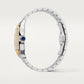 Santos de Cartier Large 39.8mm Steel Yellow Gold Bezel Silvered Opaline Dial Steel Bracelet Self-Winding Watch