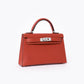 Red Swift Mini Kelly II Sellier Sliver Hardware  01