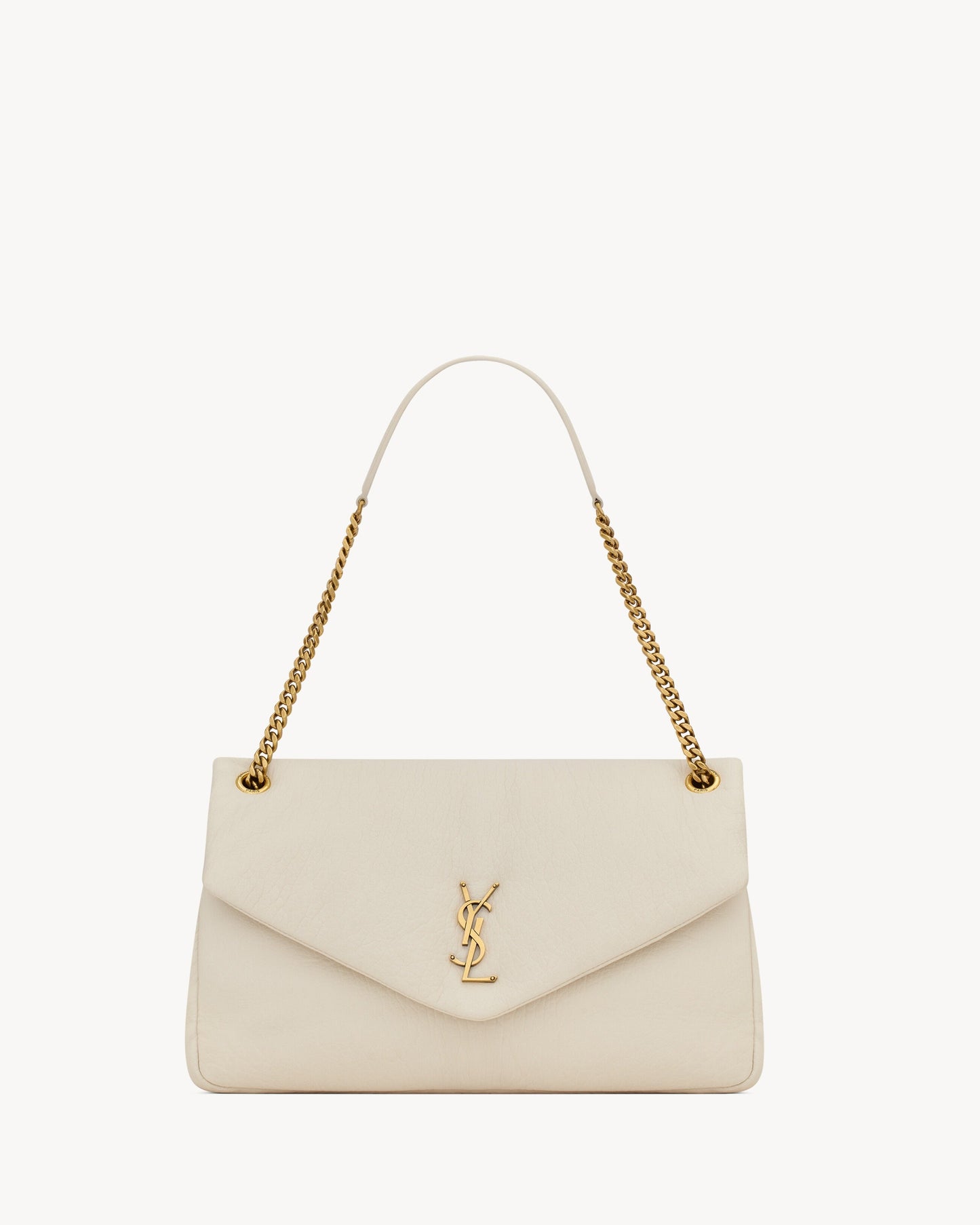 Saint Laurent Calypso Large In Grained Lambskin