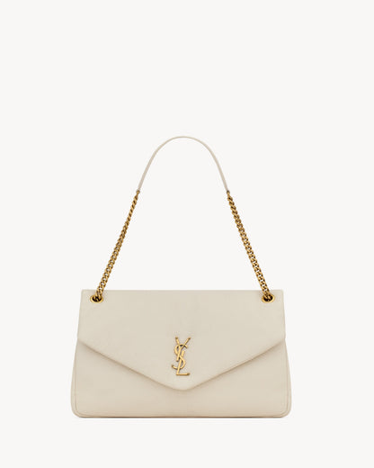 Saint Laurent Calypso Large In Grained Lambskin