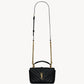 Saint Laurent College Mini Chain Bag In Shiny Crackled Leather
