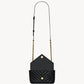 Saint Laurent College Mini Chain Bag In Shiny Crackled Leather