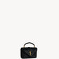 Saint Laurent College Mini Chain Bag In Shiny Crackled Leather