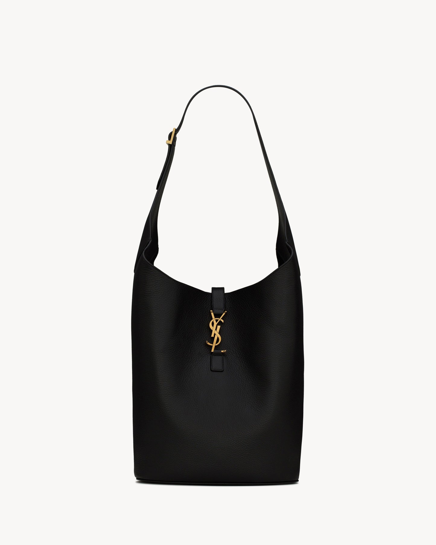 Saint Laurent LE 5 À 7 Hobo In Grained Leather