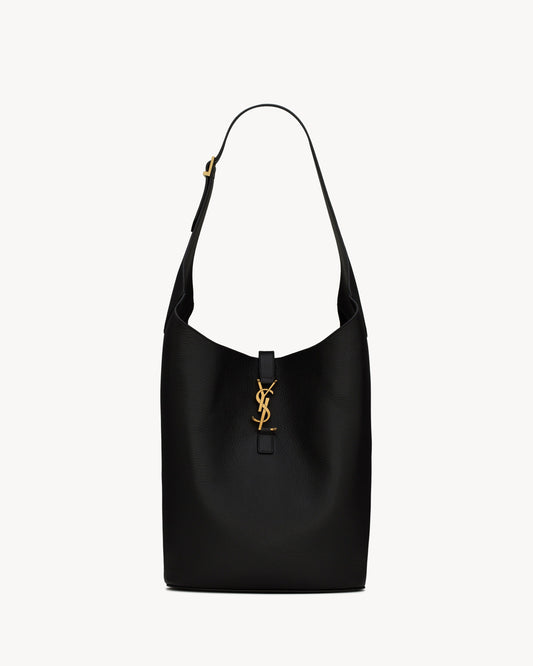 Saint Laurent LE 5 À 7 Hobo In Grained Leather