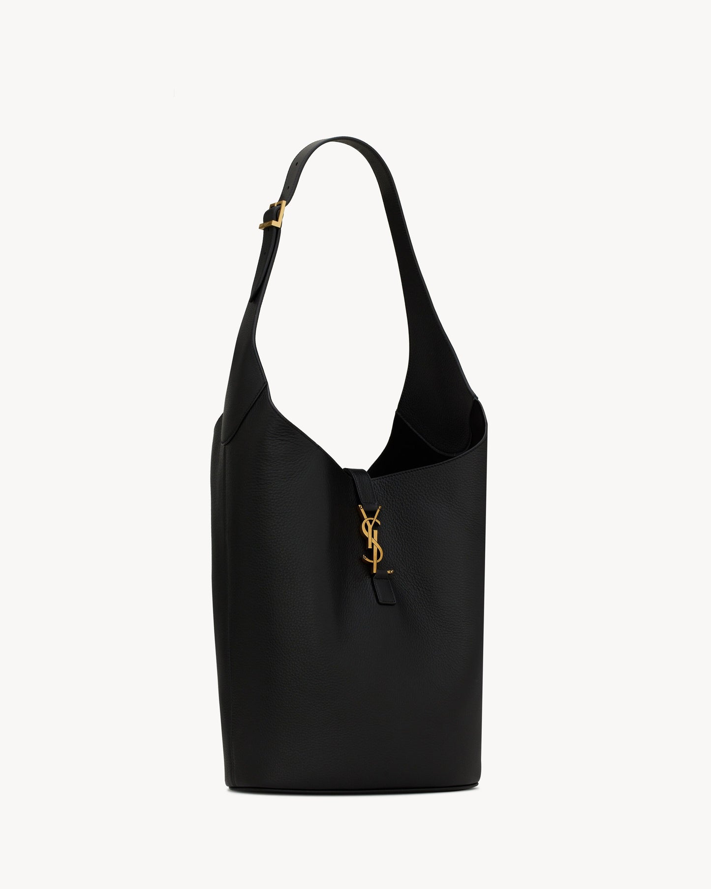 Saint Laurent LE 5 À 7 Hobo In Grained Leather