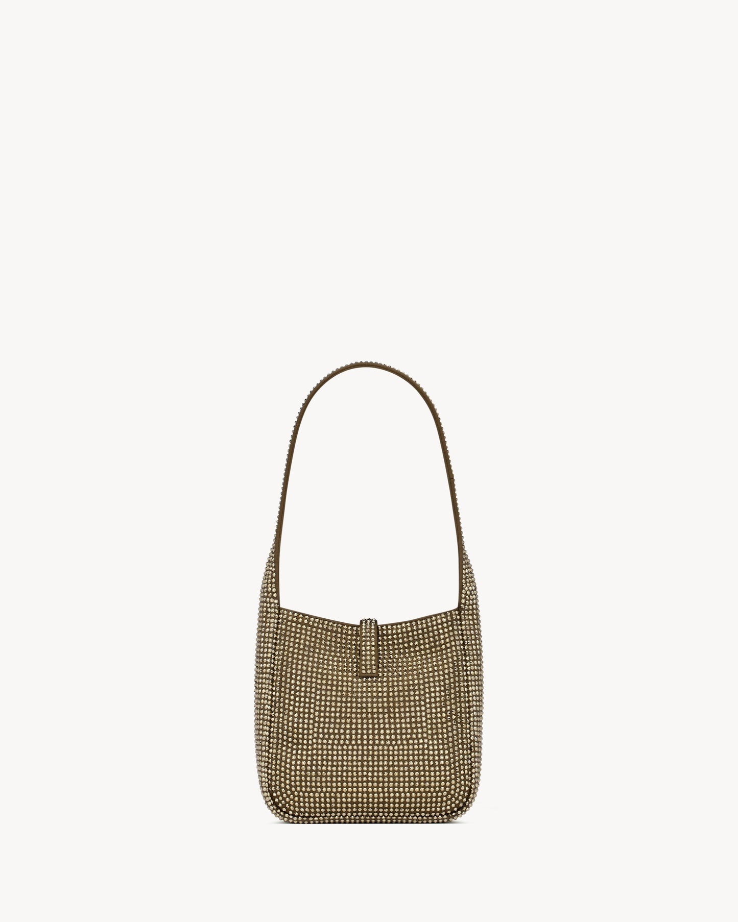 Saint Laurent LE 5 À 7 Supple Baby In Silk Satin And Crystals