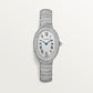 Baignoire Mini 18K White Gold Diamond Silvered Dial White Gold Bracelet Watch