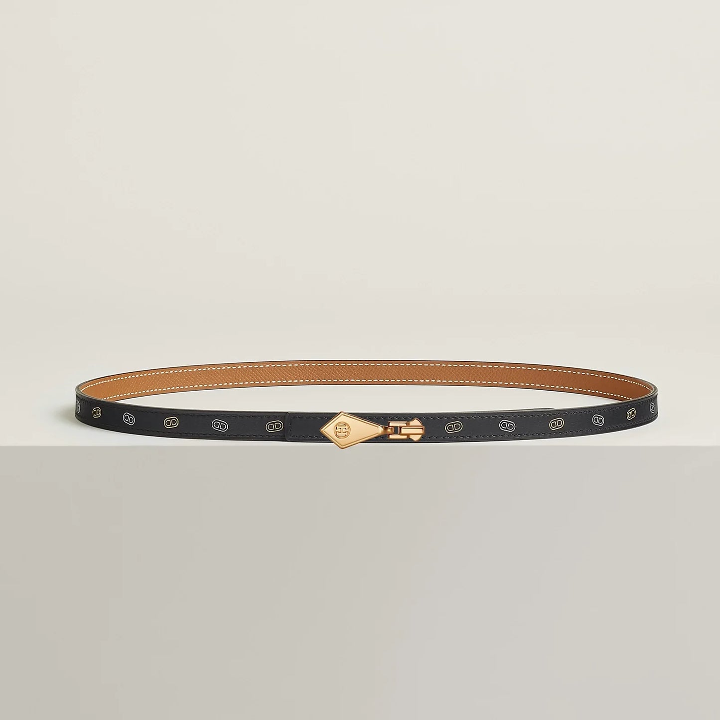 Fermetout Belt Buckle & Reversible Leather Strap 13 Mm