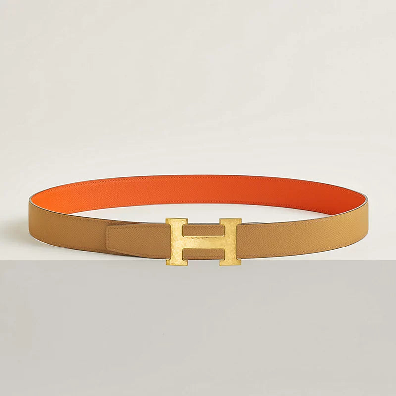 H Martelee Belt Buckle & Reversible Leather Strap 32 MM