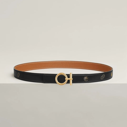 FLOT BELT BUCKLE & REVERSIBLE LEATHER STRAP 24 MM