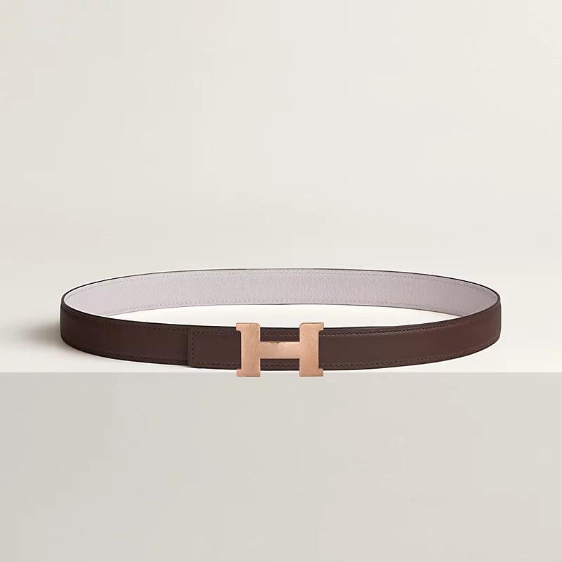 Mini Constance Martelee Belt Buckle & Hermès Sur Mer Reversible Leather Strap 24 MM