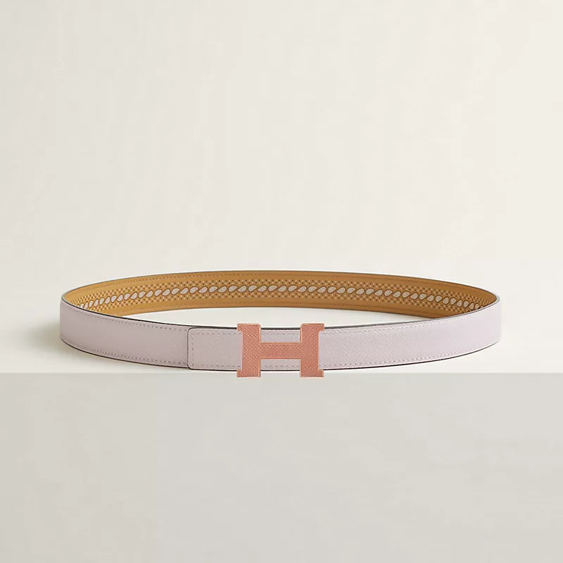 Mini Constance Guillochee Belt Buckle & Reversible Leather Strap 24 MM