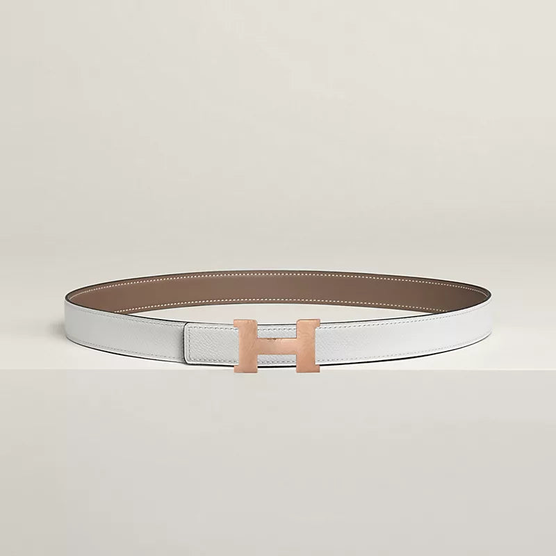 Mini Constance Martelee Belt Buckle & Hermès Sur Mer Reversible Leather Strap 24 MM