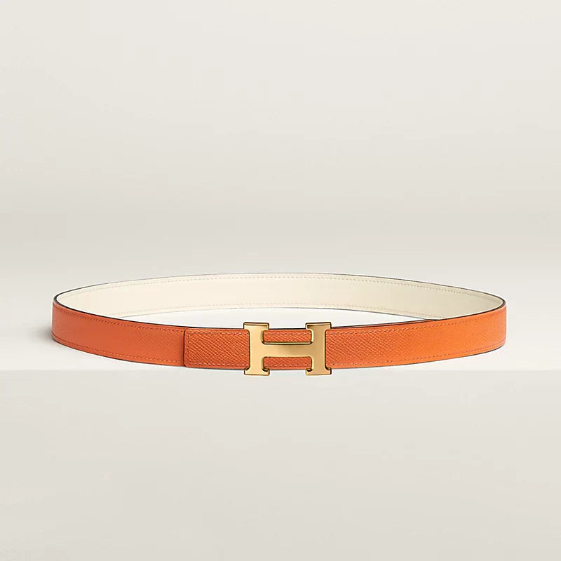 Mini H Belt Buckle & Reversible Leather Strap 24 MM