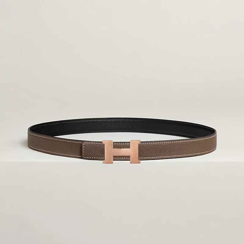 Mini Constance Martelee Belt Buckle & Hermès Sur Mer Reversible Leather Strap 24 MM