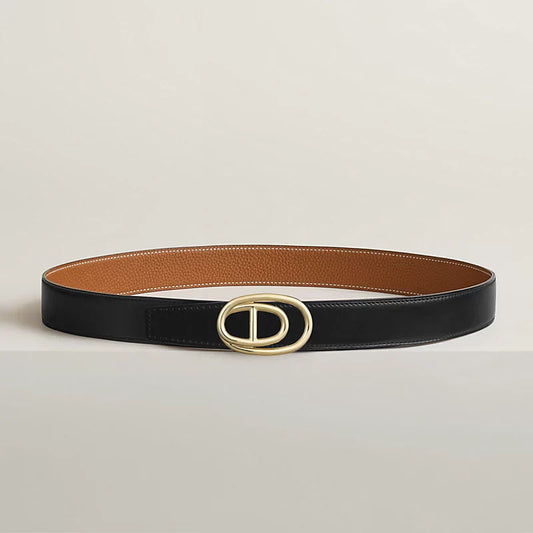 Odyssee Belt Buckle & Reversible Leather Strap 32 MM