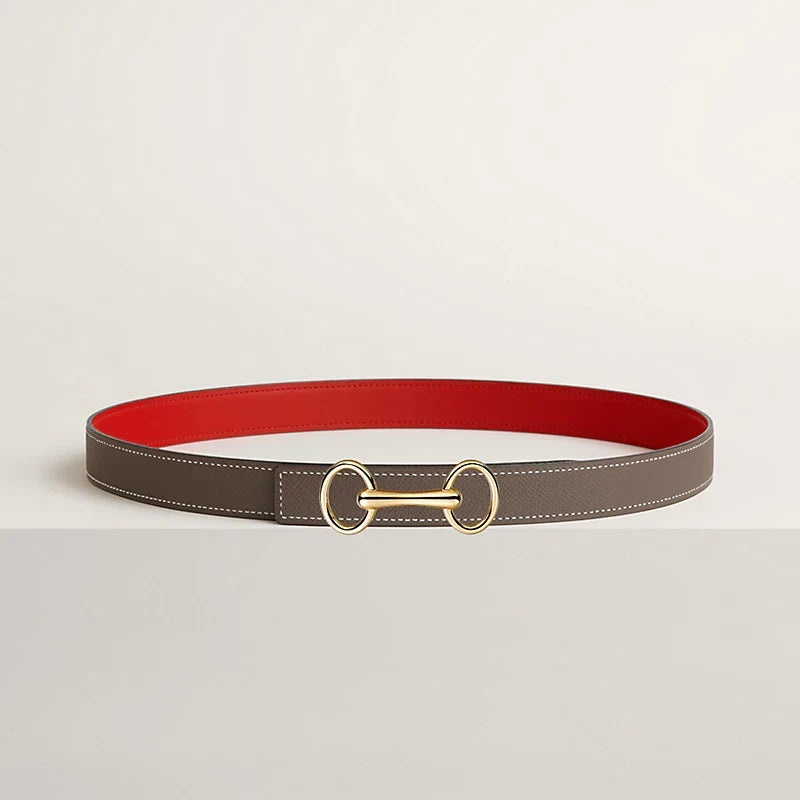 Heritage Belt Buckle & Reversible Leather Strap 24 MM