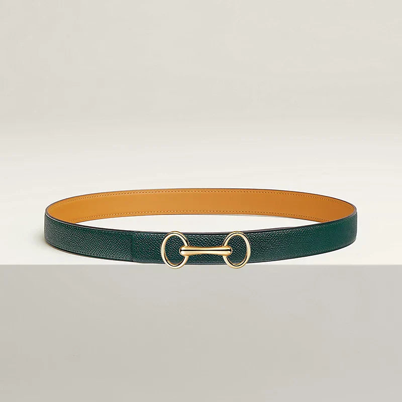 Heritage Belt Buckle & Reversible Leather Strap 24 MM