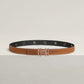 H AU CARRE TWIST BELT BUCKLE & REVERSIBLE LEATHER STRAP 24 MM