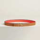 H AU CARRE TWIST BELT BUCKLE & REVERSIBLE LEATHER STRAP 24 MM