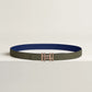 H AU CARRE TWIST BELT BUCKLE & REVERSIBLE LEATHER STRAP 24 MM