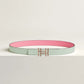 H AU CARRE TWIST BELT BUCKLE & REVERSIBLE LEATHER STRAP 24 MM