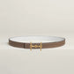 H EQUESTRE BELT BUCKLE & REVERSIBLE LEATHER STRAP 24 MM