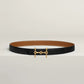 H EQUESTRE BELT BUCKLE & REVERSIBLE LEATHER STRAP 24 MM