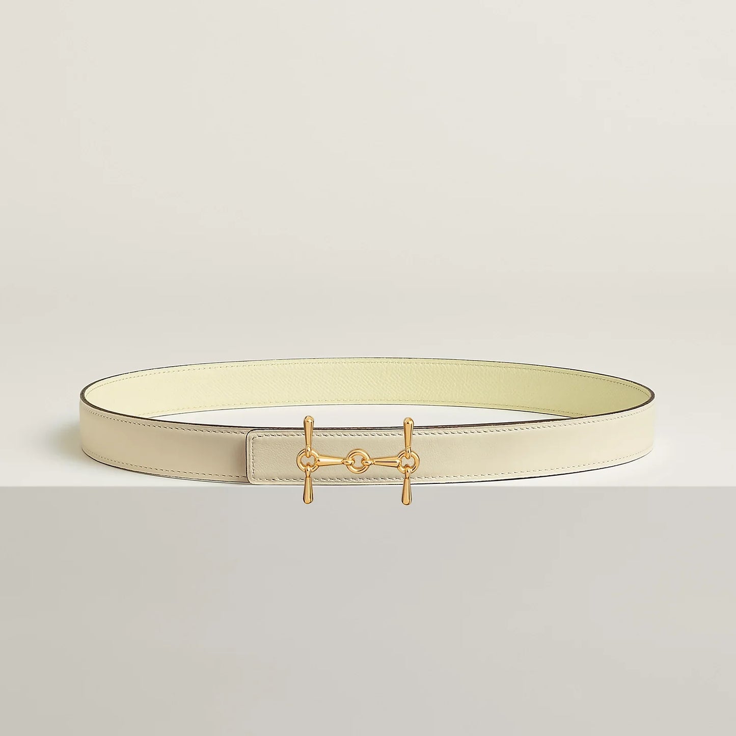 H EQUESTRE BELT BUCKLE & REVERSIBLE LEATHER STRAP 24 MM