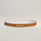 H EQUESTRE BELT BUCKLE & REVERSIBLE LEATHER STRAP 24 MM