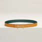 H EQUESTRE BELT BUCKLE & REVERSIBLE LEATHER STRAP 24 MM