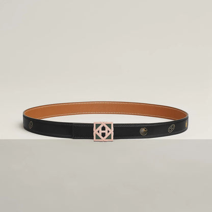 H ROSERAIE BELT BUCKLE & REVERSIBLE LEATHER STRAP 24 MM