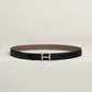 H TORSADE BELT BUCKLE & REVERSIBLE LEATHER STRAP 24 MM