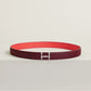 H TORSADE BELT BUCKLE & REVERSIBLE LEATHER STRAP 24 MM