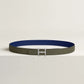 H TORSADE BELT BUCKLE & REVERSIBLE LEATHER STRAP 24 MM