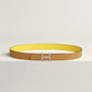 H TORSADE BELT BUCKLE & REVERSIBLE LEATHER STRAP 24 MM